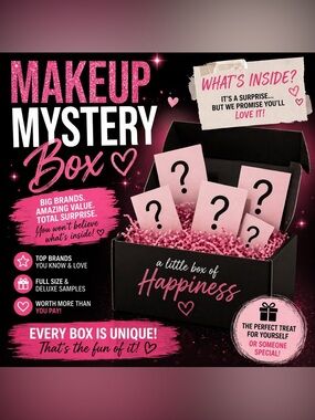 🤍 Makeup Mystery Bundle ✨ Surprise Beauty Box with Full Size & Deluxe Items